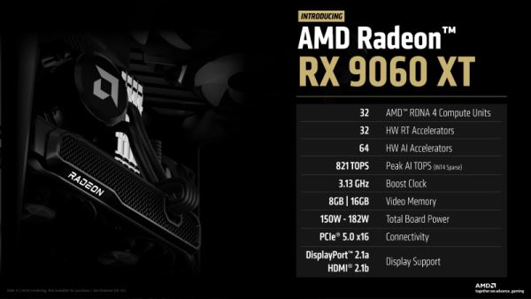 AMD представила доступную видеокарту Radeon RX 9060 XT по цене от $299