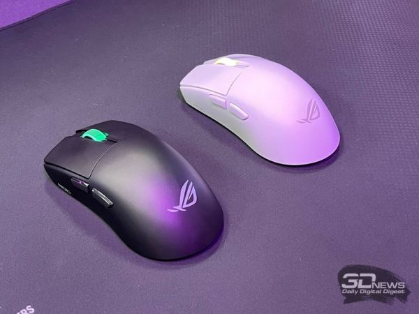 Asus показала флагманскую игровую мышь ROG Harpe II Ace весом 48 грамм и коврик с улучшенным теплоотводом
