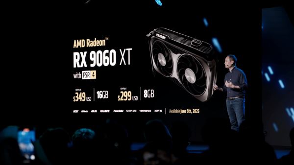 AMD представила бюджетную видеокарту RX 9060 XT с 8/16 ГБ видеопамяти по цене $299/$349