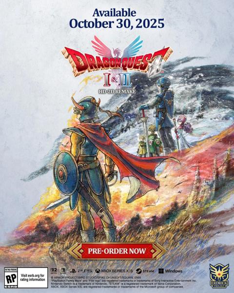 Сборник Dragon Quest 1 & 2 HD-2D Remake получил дату выхода