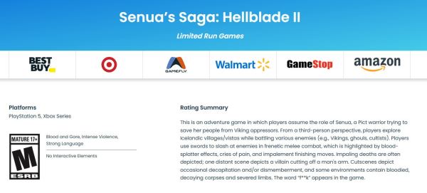 Две игры серии Hellblade получат физические издания на консолях