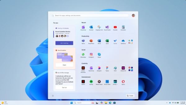 Microsoft показала возможности кастомизации нового меню «Пуск» для Windows 11